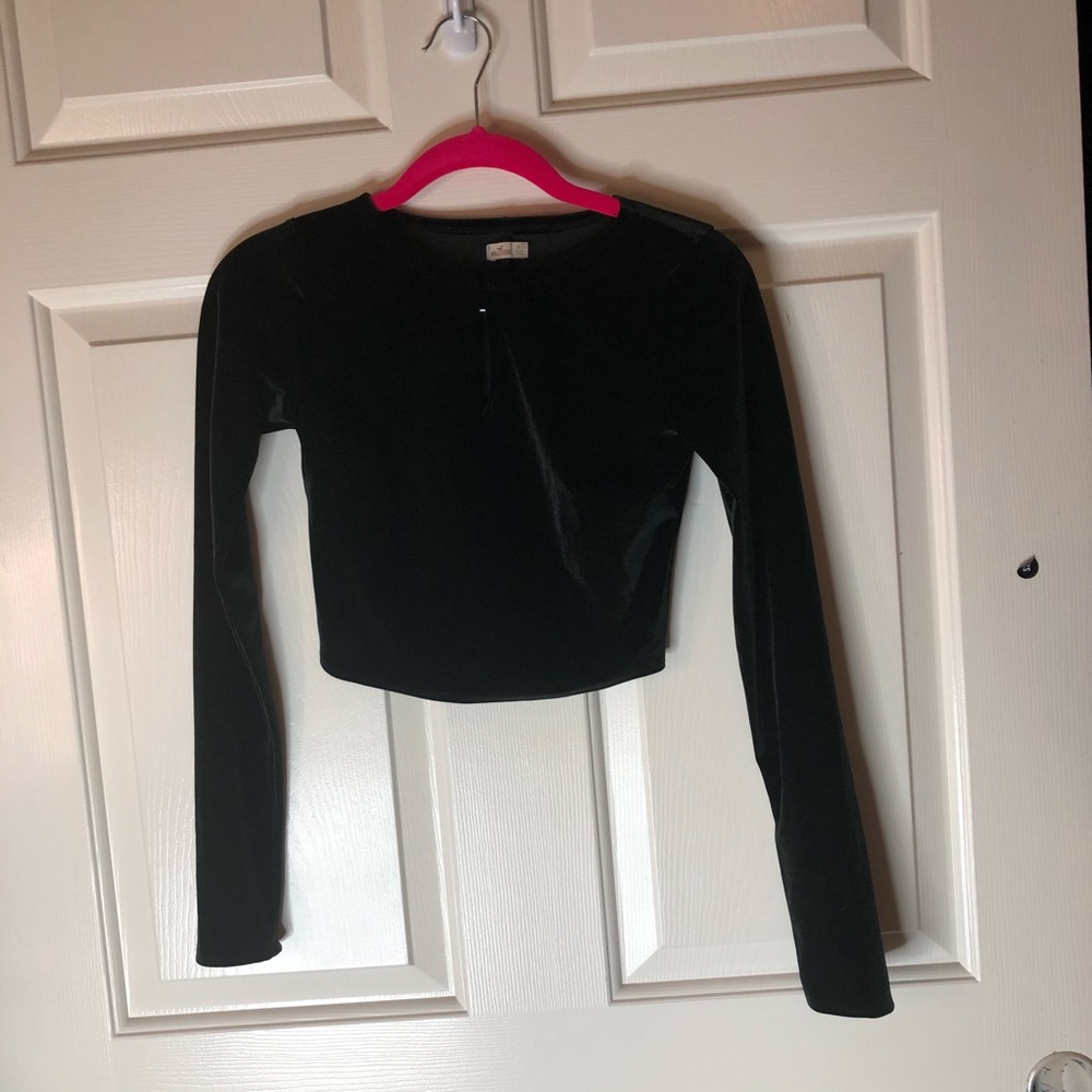 Velvet crop top
